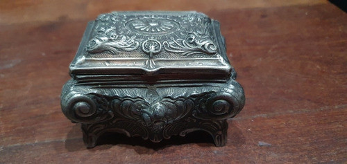 Cofre Alhajero Antiguo Peltre 0
