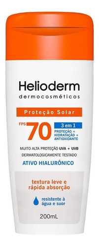 Helioderm Protetor Solar Corporal Fps70 Com 200ml 0