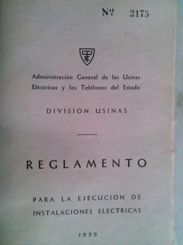 Libro Reglamento Para Ejecucion Instalaciones Electricas1959 1