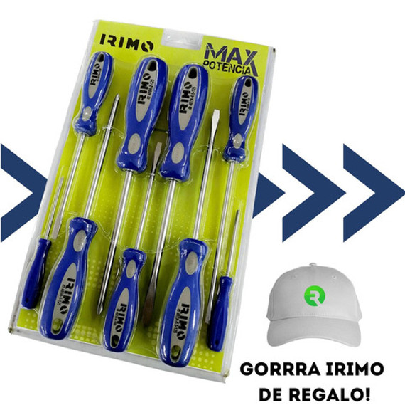 Kit Juego Destornilladores Punta Plana Y Phillips 9 Piezas 0 Kit Juego Destornilladores Punta Plana Y Phillips 9 Piezas 0