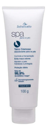 Talco Cremoso Desodorante Para Os Pès 100g 0