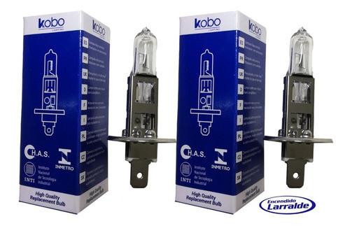 Kit 2 Lamparas Halogena Kobo H1 0