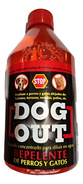 Repelente Dog Out Perros Gatos Liquido Concentrado 500 Cc 0