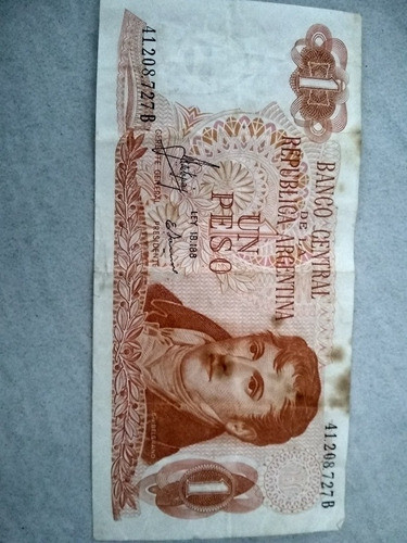 Billete 1 Peso 0