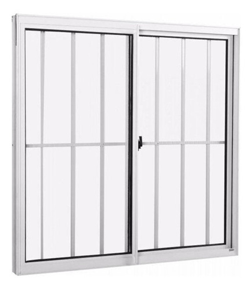 Janela De Alumínio De Correr 100x100cm 2 Folhas Com Wt 0