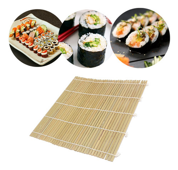 Esteira Para Sushi Sudare Bambu 24 Cm Culinária Oriental 0