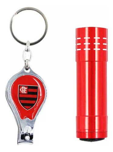 Kit Chaveiro Metal Flamengo + Lanterna Led  Produto Original 0