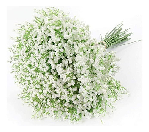 Ramos De Flores Artificiales De Gypsophila 21 Piezas Blancas 0
