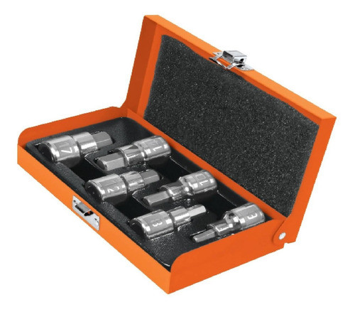 Juego De 6 Tubos Bocallaves Punta Hexagonal 1/2 Truper - Stg 0