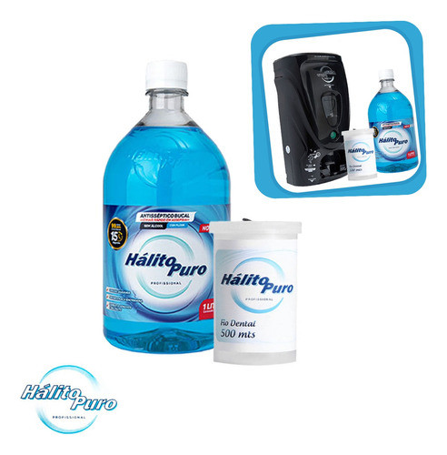 Kite Antisséptico Bucal 1 Litro Refil Com Fio Dental 500m 0