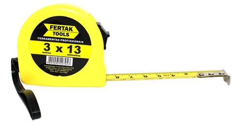 Trena Fita De Aço Com Trava 3 M X 13 Mm Pedreiro Construção 1