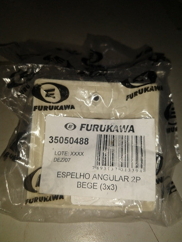 Kit 5 Espelho Angular 2 P Bege (3x3) Furukawa Rj 45 0