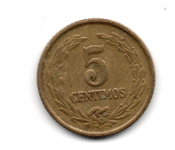 Moneda Paraguay 5 Centimos Año 1947 Hf Km#21 0