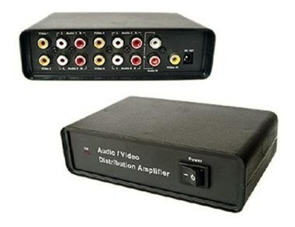 Derivador Rca St Audio/video 1 Ent. 4 Salidas No Incl Fuente 1