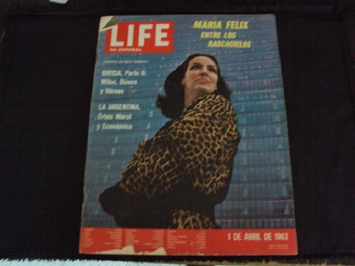 Revista Life En Español ( 1 Abril De 1963) Tapa Maria Felix 0