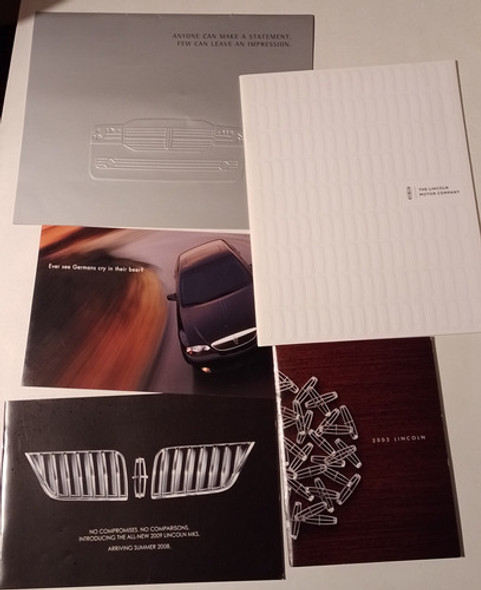 Lote De Catalogos Folletos Lincoln Estados Unidos 0