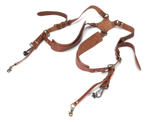 Alça De Câmera: Couro, Arnês De Ombro Duplo, Fotografia 0