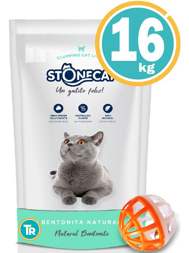 Sanitario Gato Stonecat 16 Kg + Obsequio 1