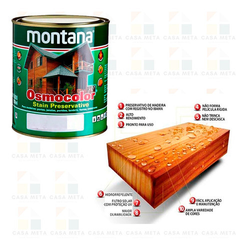 Tinta Stain Osmocolor Madeira Cor Branco 900ml 1
