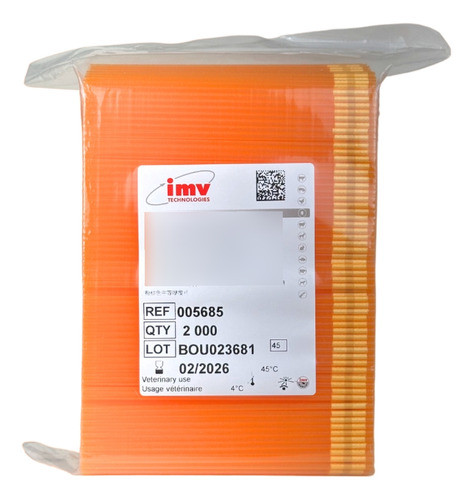 Palheta Média 0,50 Ml Laranja 2000 Unidades - Imv 1