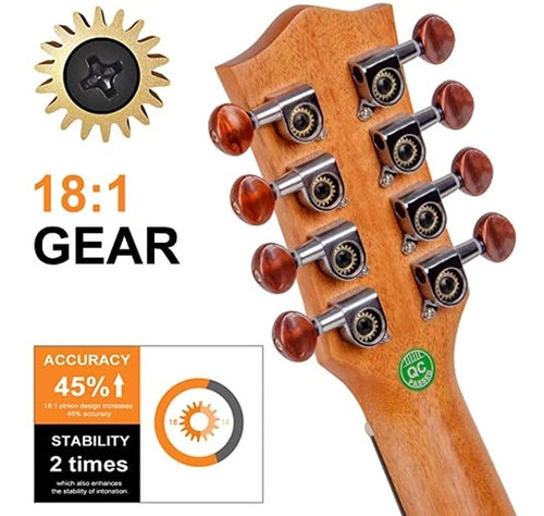 Ukelele Tenor Kmise, Instrumento Musical De Madera De Caoba 1