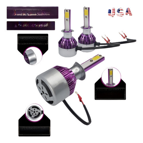 2pcs Alta Potencia H1 Faros 120w Coche Conversión Bombillas 0