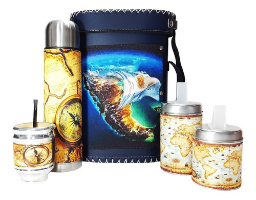 Set Matero Equipo Kit D Mate Completo Mapamundi, Marbry Shop 0