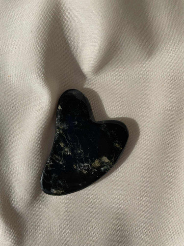 Guasha Masajes Corazón Piedra Natural Onix 1