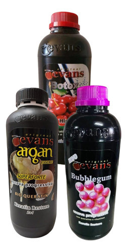 Combo X 3 Unidades Alisado Evans X1000cm3 Cada Uno 0