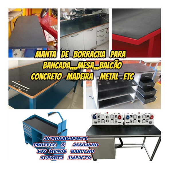 Manta Emborrachado Para Bancada Forrar Chão Piso 0.90x0.80 1