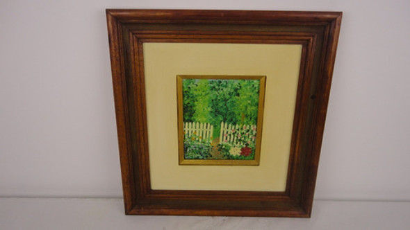 Cuadro Oleo Sobre Tela Paisaje Marco De Madera Miralo 1