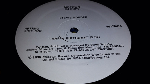 Stevie Wonder Rev Martin Luther King Happy Birthday Maxi 80 1