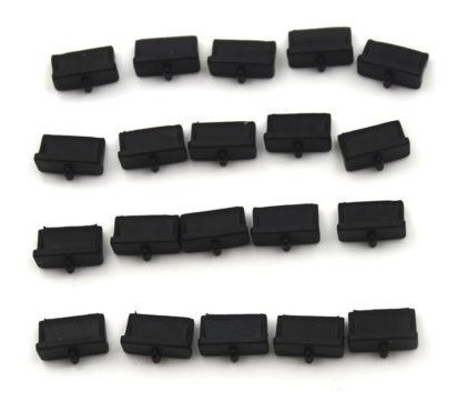 20pcs Suave Plástico Usb Port Plug Tapa Anti Polvo Protector 1