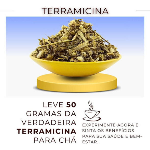 Chá Terramicina Erva Seca Proprio Para Cha 50g 1