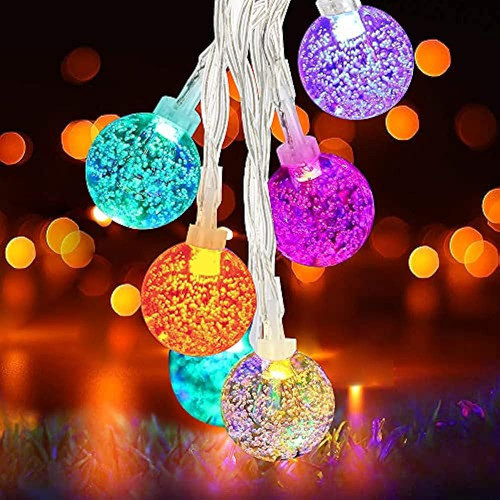 Anjaylia Globe String Lights, 26.3ft 60 Led 16 Colores Cambi 0