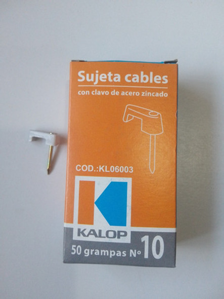 Pack 67 Grampas Sujeta Cable N'10 Kalop 1 Pack 67 Grampas Sujeta Cable N'10 Kalop 1