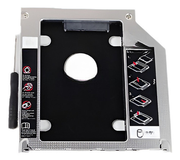 Nuevo Diseño 2 Ssd Hd Hard Drive Caddy Bahía Óptica Para App 0