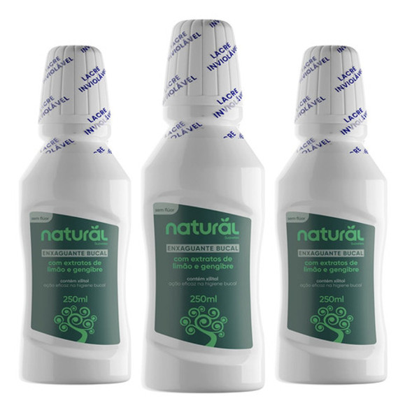 Kit 3 Enxaguante Bucal Suavetex Sabor Limão E Gengibre 250ml 0