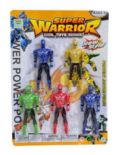 Muñeco Super Heroe Em Blister 5 Piezas 21x30cm - 52759/61067 0