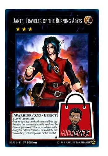 Dante, Traveler Of The Burning Abyss - Miltienda - Yugioh 0
