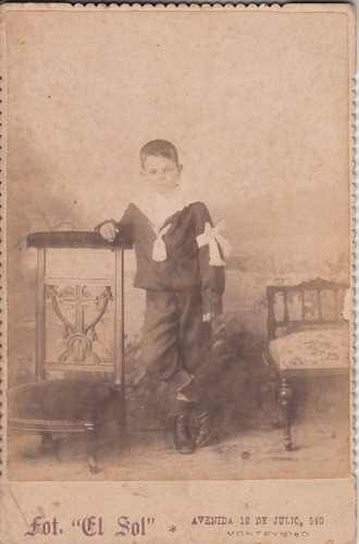 Antigua Fotografia Cabinet Por Estudio El Sol Niño Y Sillas 0
