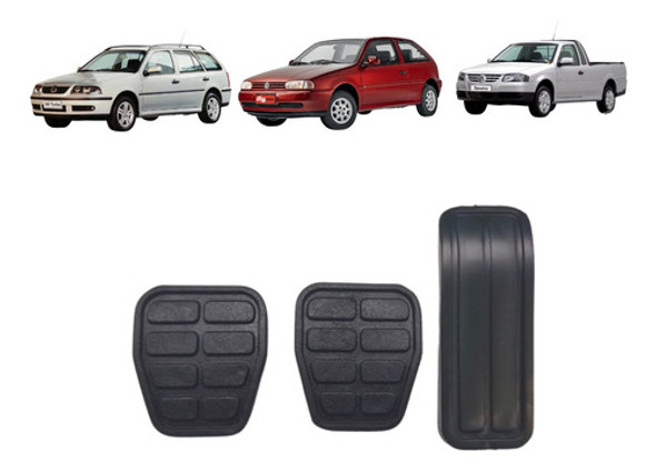 Jogo Capa Pedal Gol Parati Saveiro G1 G2 G3 G4 - Original Vw 1
