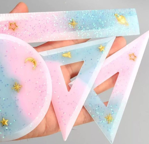 Molde Set X 4 Reglas Mas Resina Oeste 150cc 1