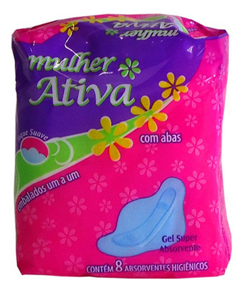 200 Pacotes C/8  Absorvente Suave C/ Abas (total 1.600 Un.) 1