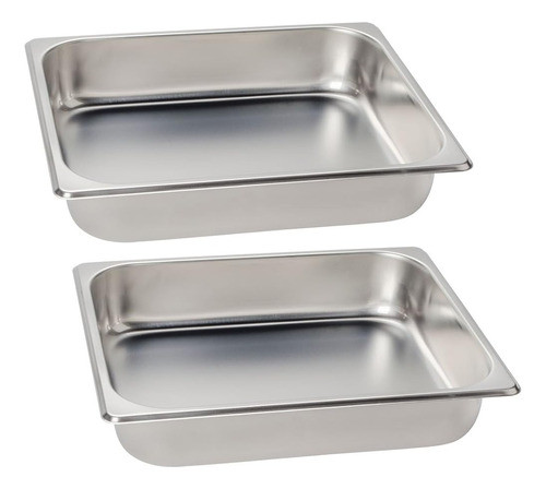Premier Choice 2 Pack 1/2 Size Chafer Food Pan Mesa De Vapor 1