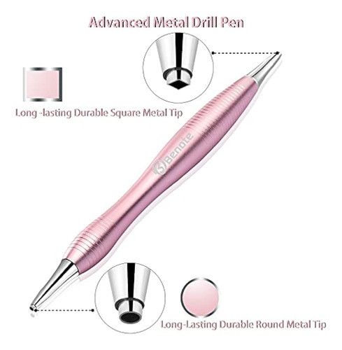 Bolígrafo De Metal Con Diamante, Taladro Ergonómico Con Dise 1