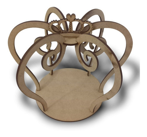 Combo 15 Centros De Mesa De Corona 3d Con Base De 15cm 0