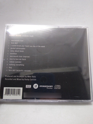 Mandy Moore Amanda Leigh Cd Nuevo 1