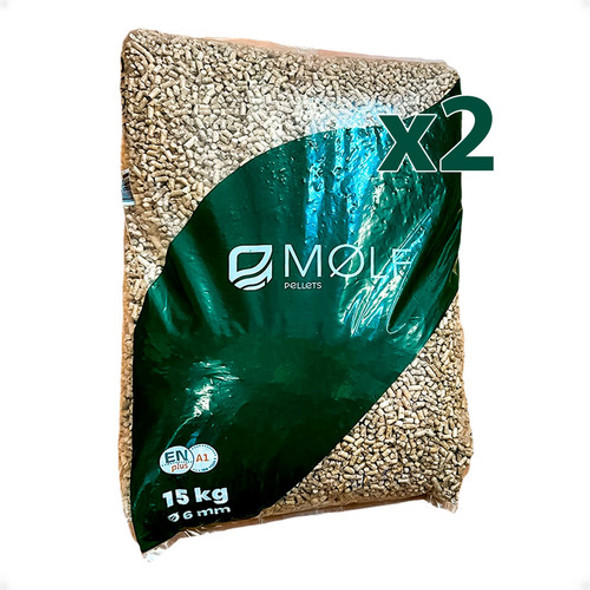 Bolsa De Pellet De Pino Certificado 2 Bolsas De15 Kg C/u Kub 1 Bolsa De Pellet De Pino Certificado 2 Bolsas De15 Kg C/u Kub 1