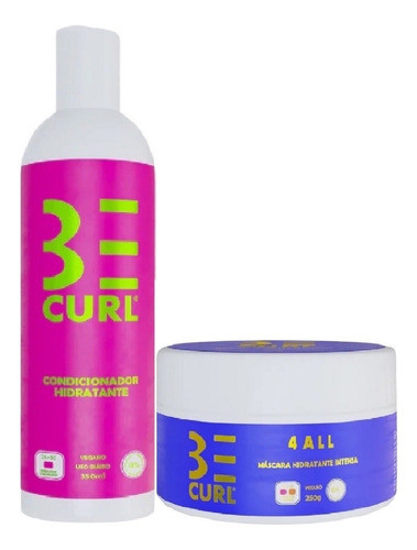 Condicionador Be Curl Cacheados + Máscara De Hidratação 0